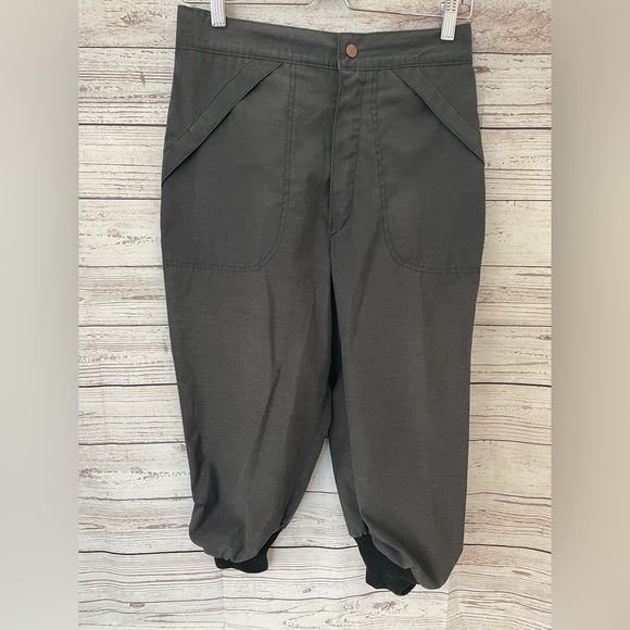 Mother Karen's Woman’s Size 12 Cropped Ski Snow Pants Gray VTG 80s SLC Utah - Picture 1 of 12